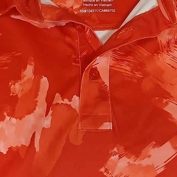 Birdie Bound Men’s Polo Shirt Size M - Red Orange Color - Picture 8 of 9